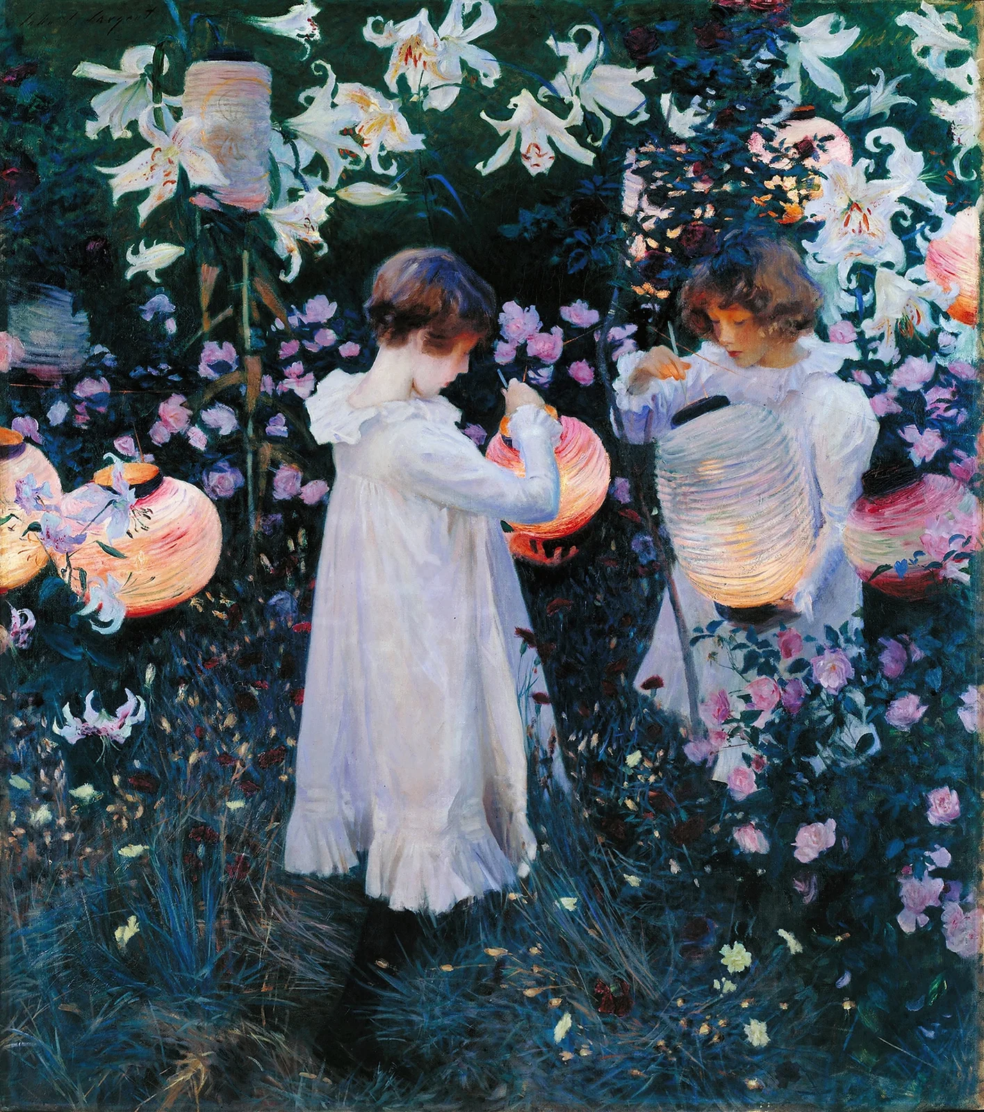 Carnation, Lily, Lily, Rose av John Singer Sargent