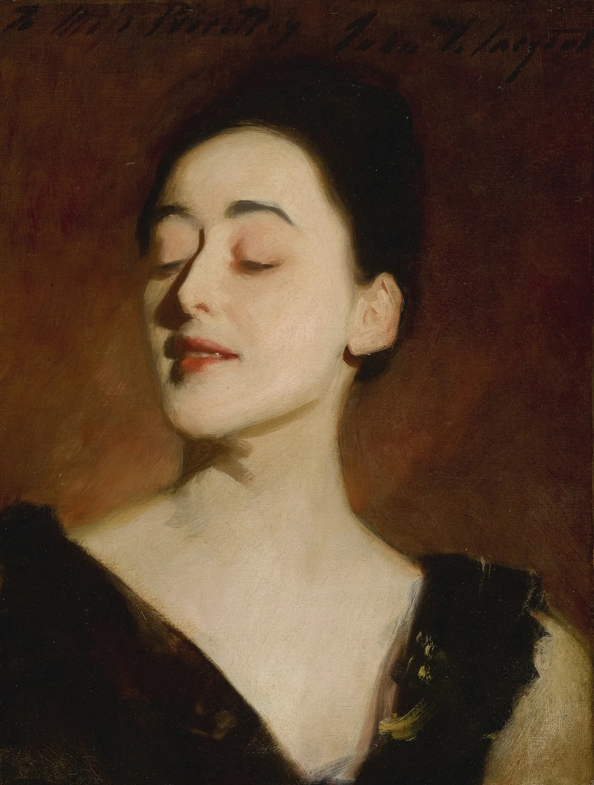 Flora Priestley (Lamplight Study) av John Singer Sargent