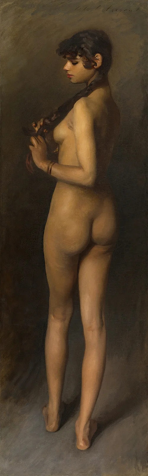 Life Study (Study of an Egyptian Girl) av John Singer Sargent