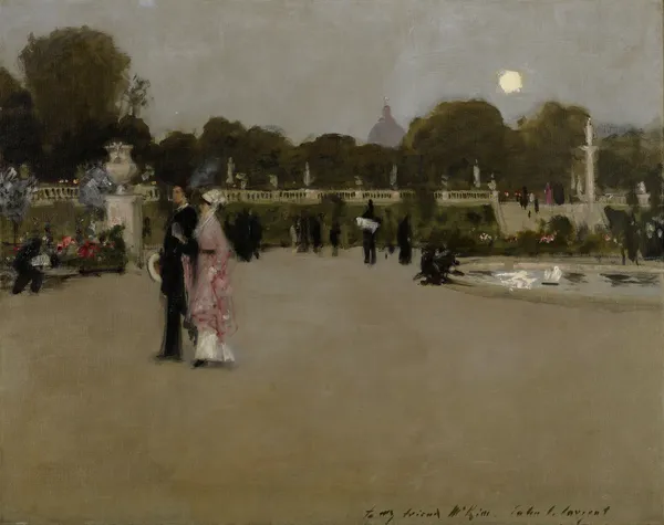Luxembourg Gardens at Twilight av John Singer Sargent