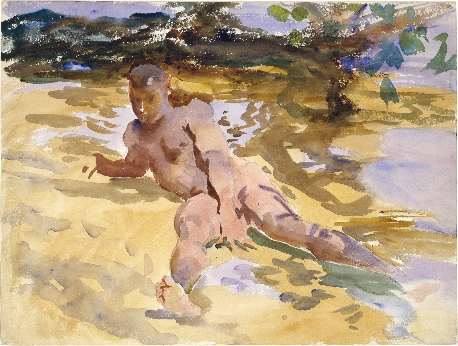 Man on Beach, Florida av John Singer Sargent