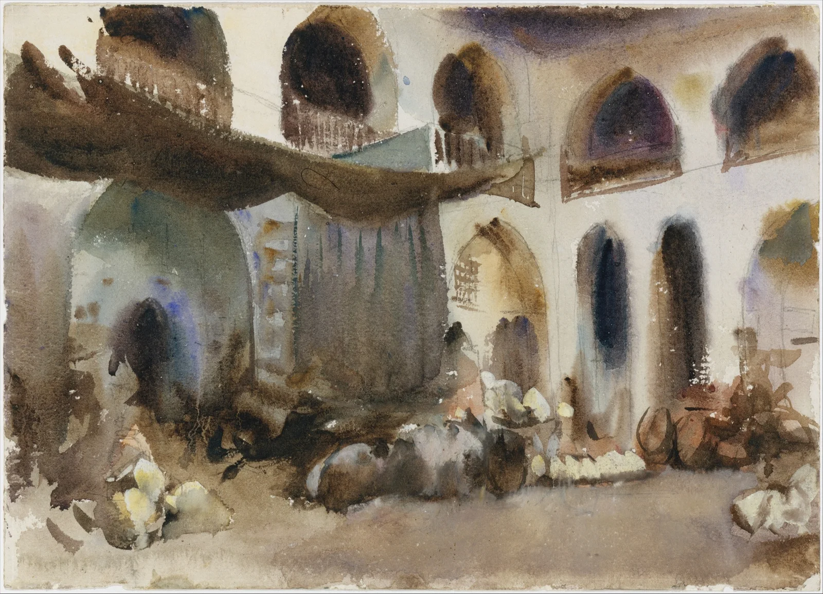 Market Place av John Singer Sargent