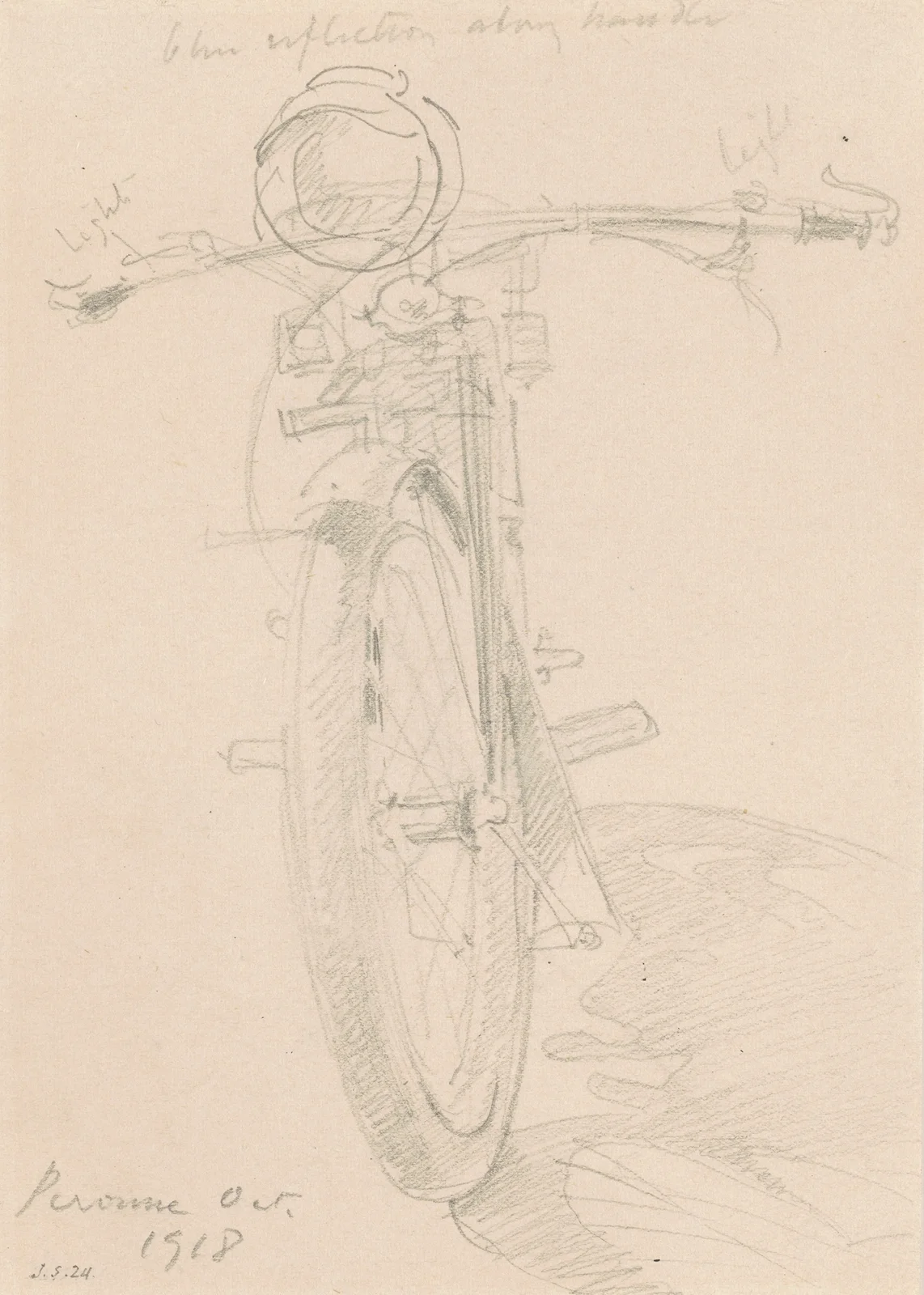 Motorcycle (recto) av John Singer Sargent