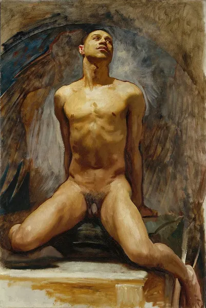 Nude Study of Thomas E. McKeller av John Singer Sargent