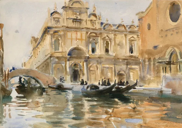 Rio dei Mendicanti, Venice av John Singer Sargent