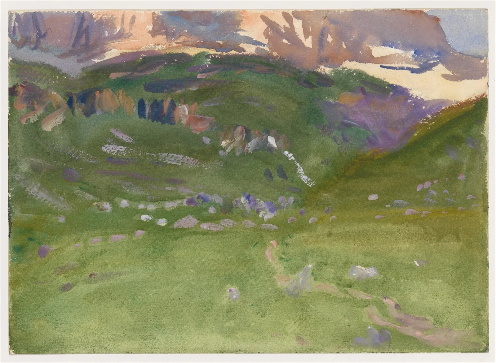 Sellar Alp, Dolomites av John Singer Sargent
