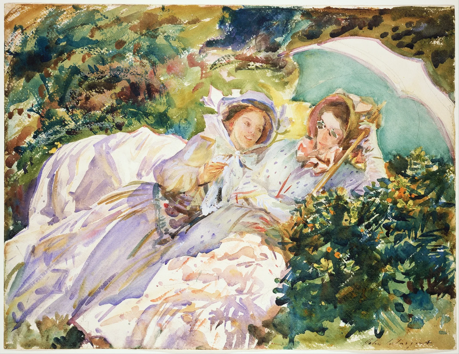 Simplon Pass; The Tease av John Singer Sargent