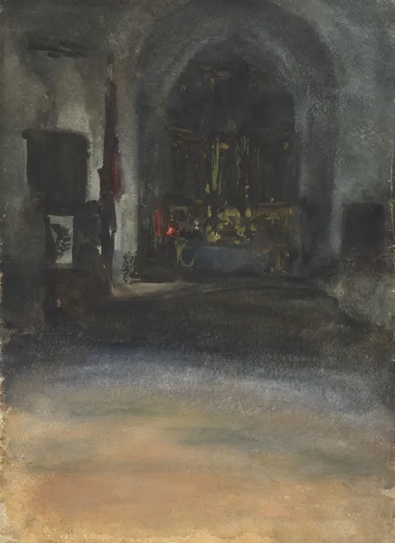 Spanish Church Interior av John Singer Sargent