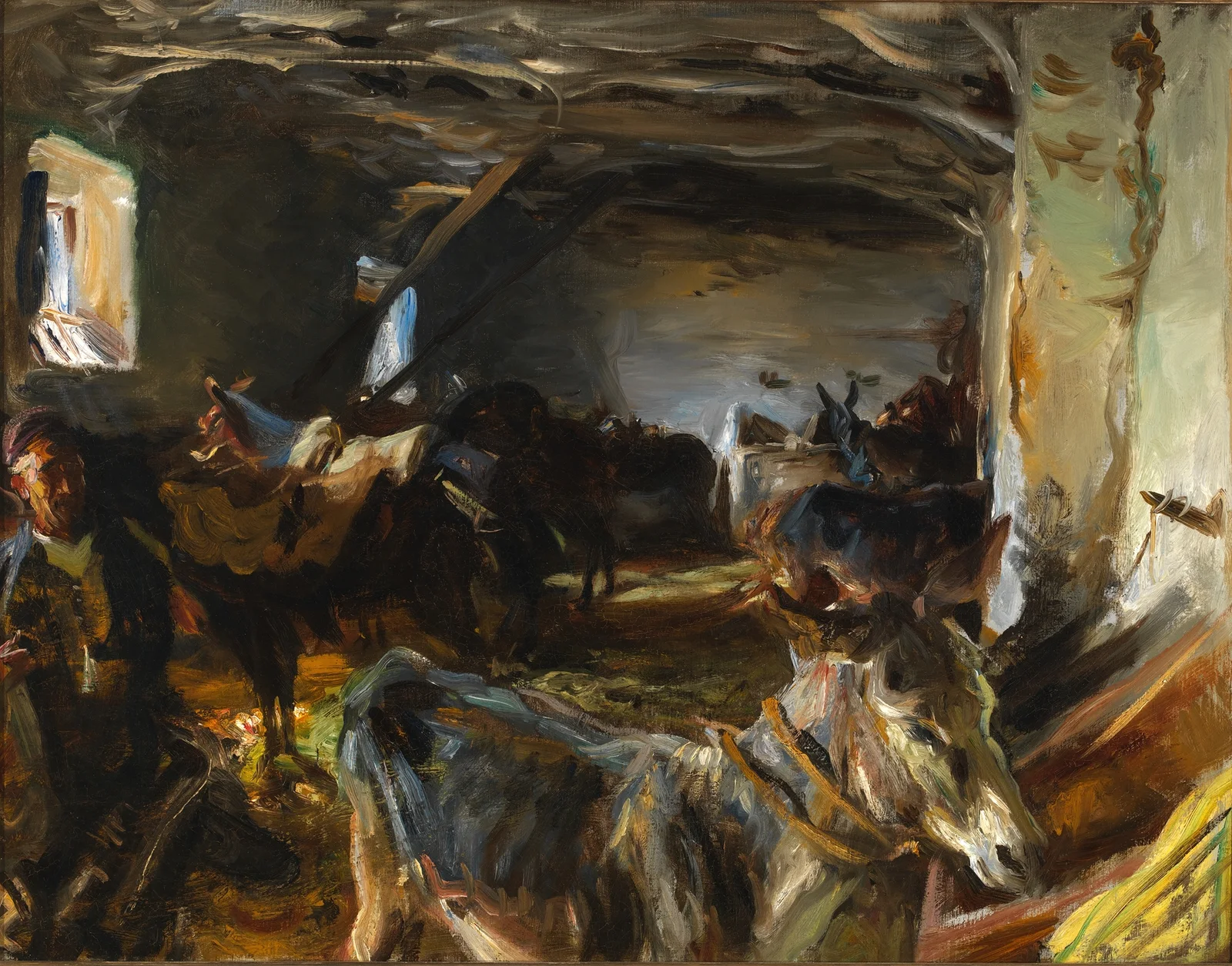 Stable at Cuenca av John Singer Sargent