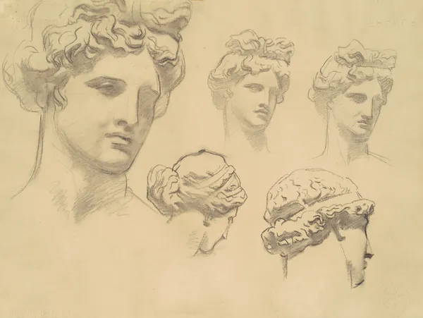 Studies for ‘Apollo and the Muses’ av John Singer Sargent