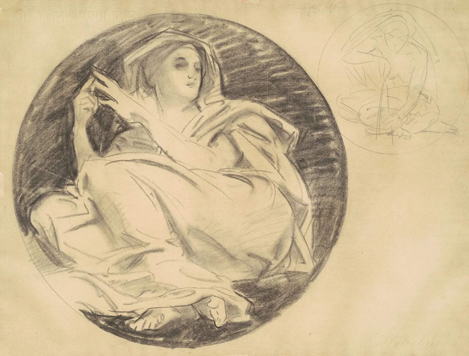 Studies for ‘Astronomy’ av John Singer Sargent
