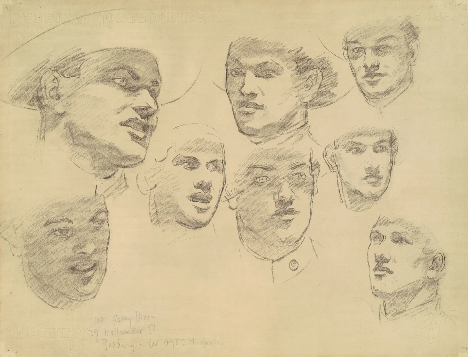 Studies for ‘Entering the War’, 1920 av John Singer Sargent