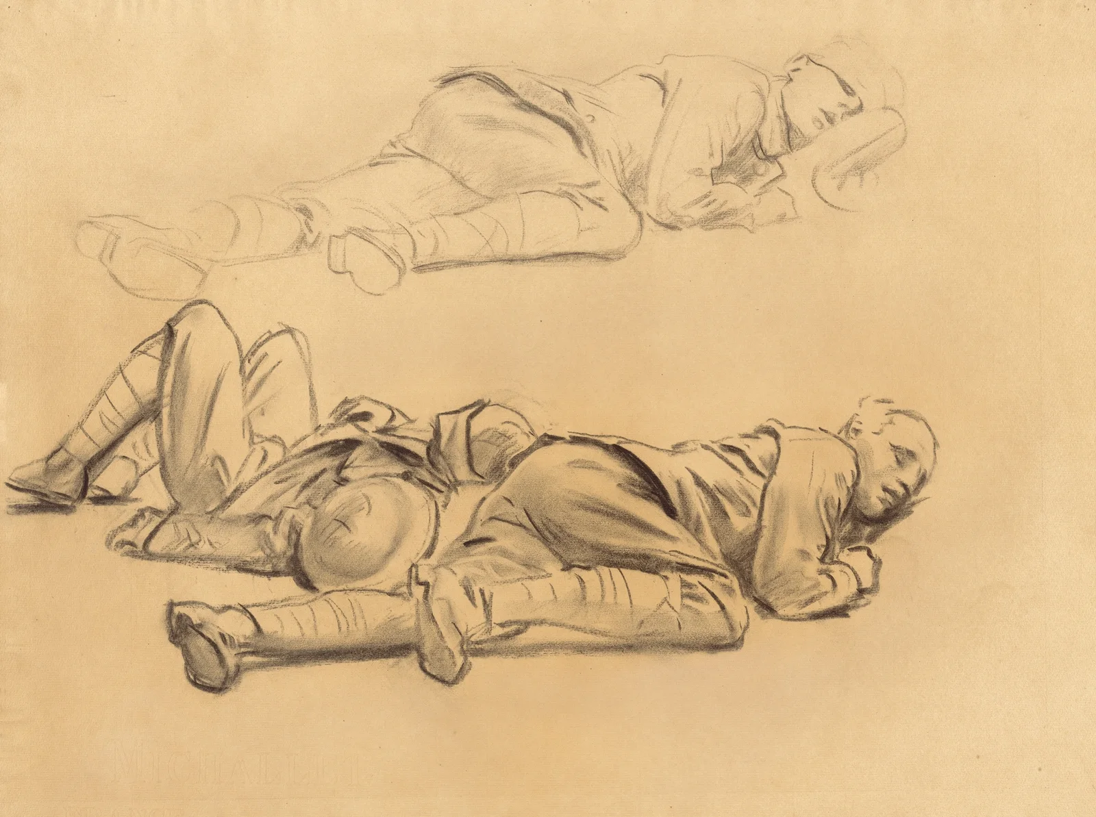 Studies for ‘Gassed’ II av John Singer Sargent