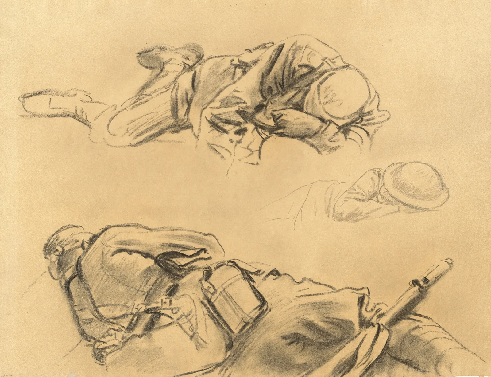 Studies for ‘Gassed’ IV av John Singer Sargent