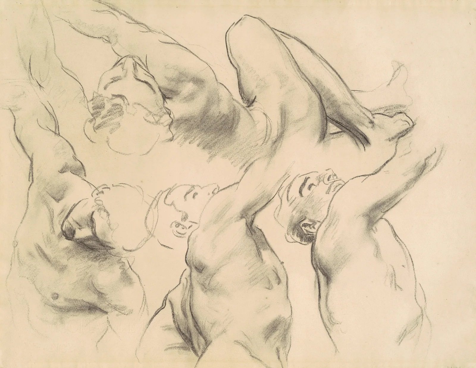 Studies for ‘Heaven’ and ‘Hell’ av John Singer Sargent