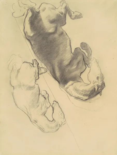 Studies for ‘The Fall of Gog and Magog’ II av John Singer Sargent