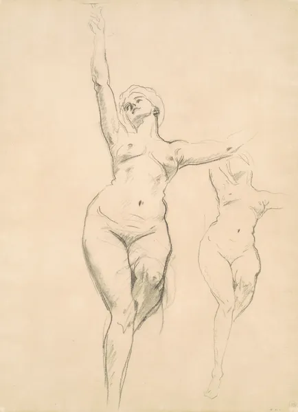 Studies of Victory for ‘Death and Victory’ av John Singer Sargent