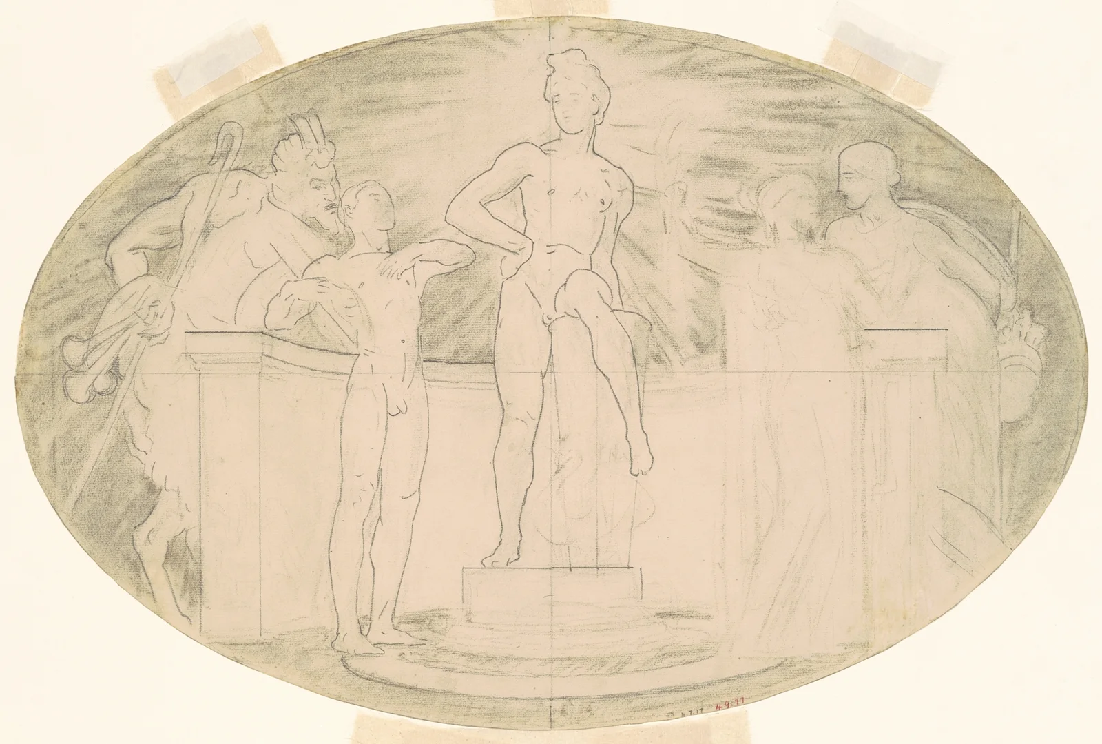 Study for ‘Classic and Romantic Art’ av John Singer Sargent