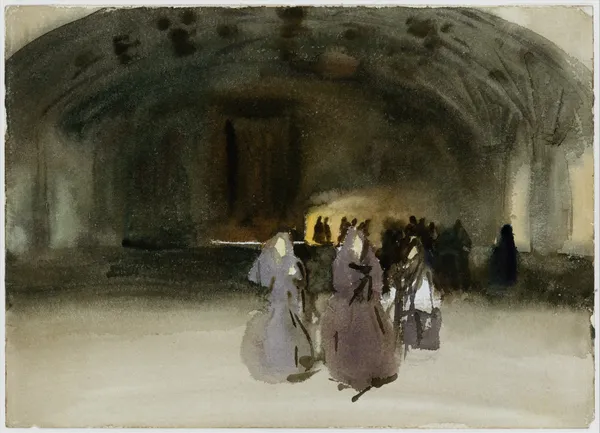 Women Approaching av John Singer Sargent