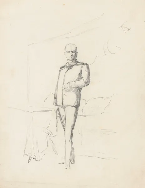 Sketch for Antoni Bohdanowicz’s portrait av Anna Bilińska-Bohdanowicz
