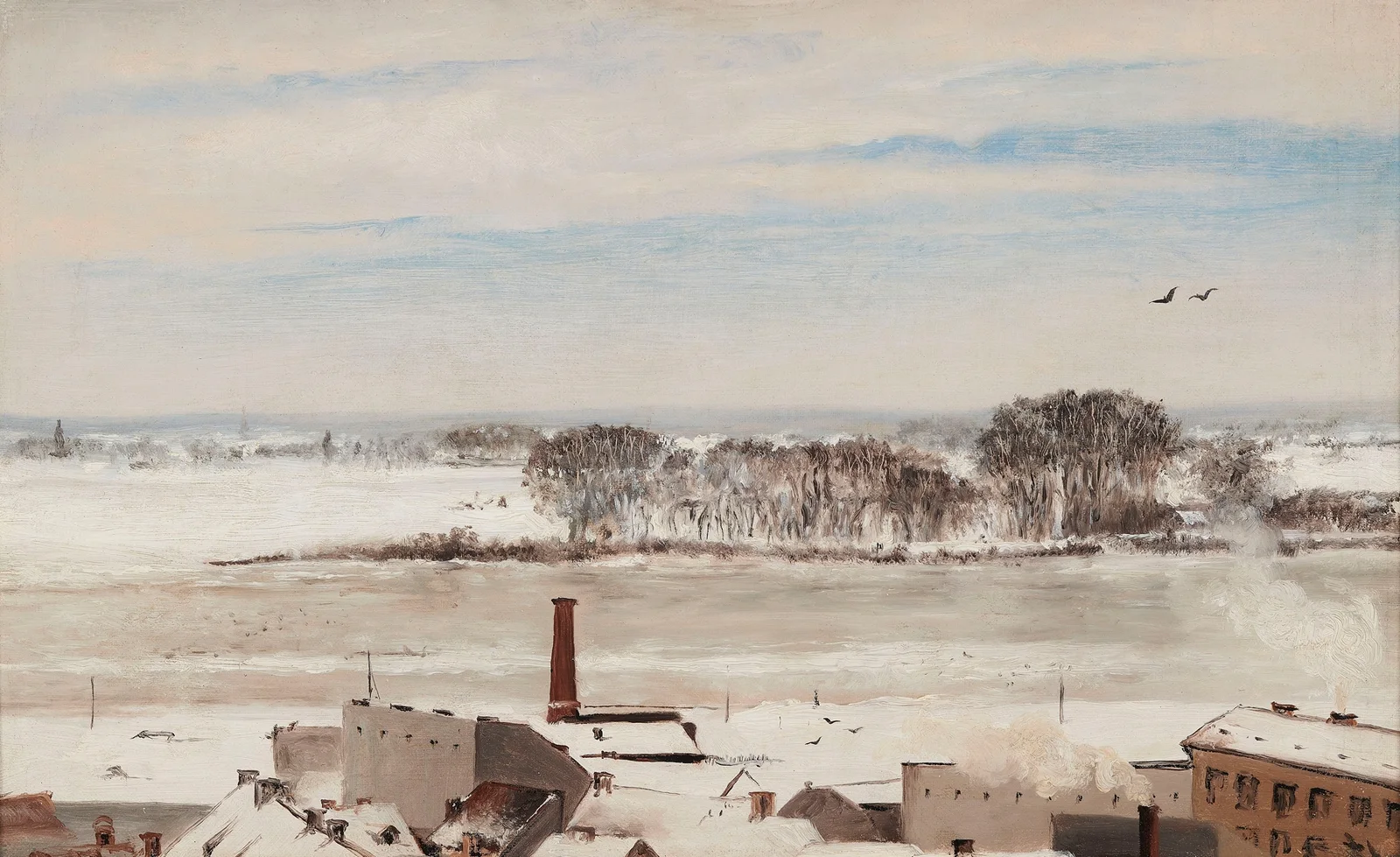 View from the conservatory windows av Anna Bilińska-Bohdanowicz