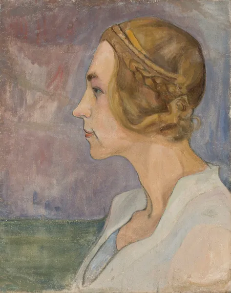 Profile of a young woman av Władysław Ślewiński