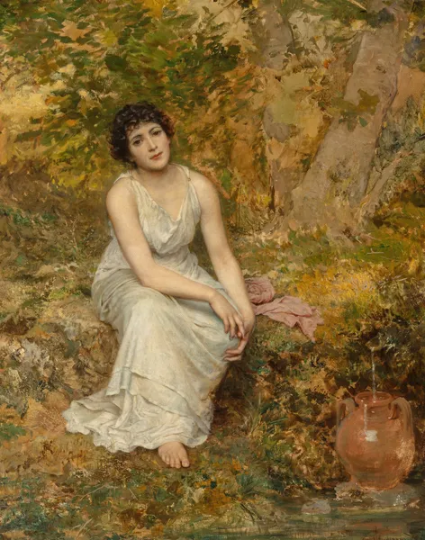 At the well av Sophie Anderson