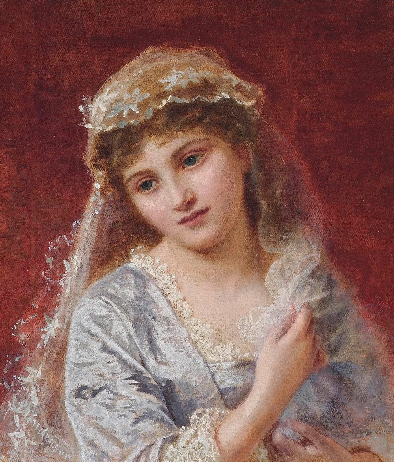The young bride av Sophie Anderson