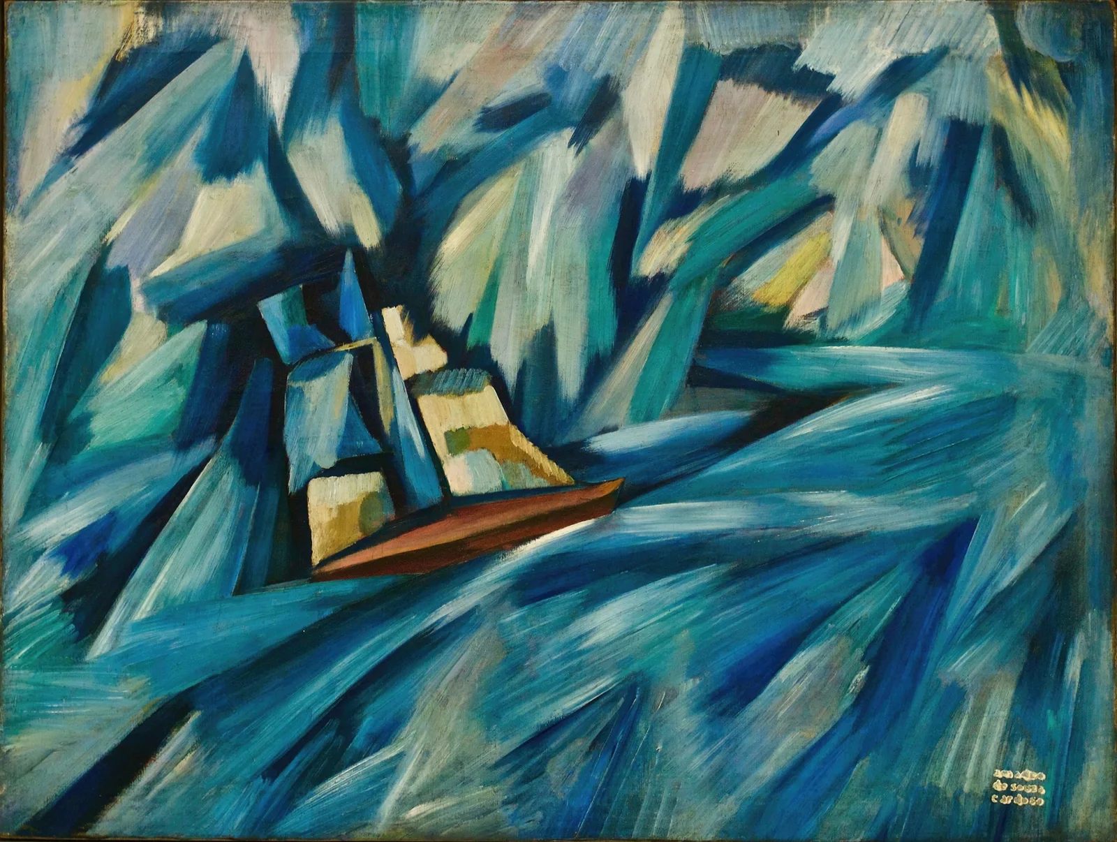 Sail boat av Amadeo de Souza-Cardoso