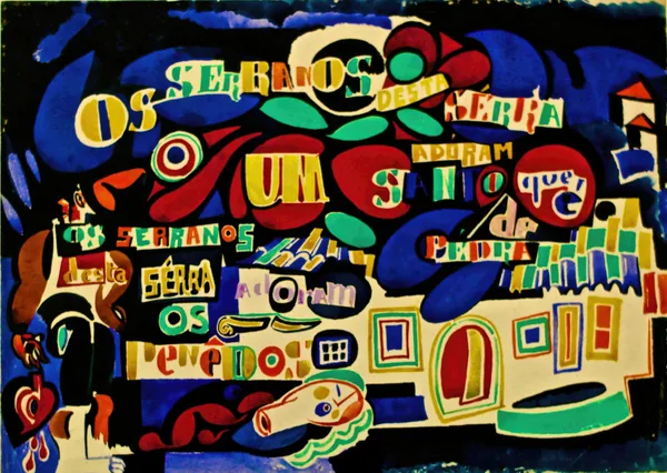 Serrana poem in colour av Amadeo de Souza-Cardoso