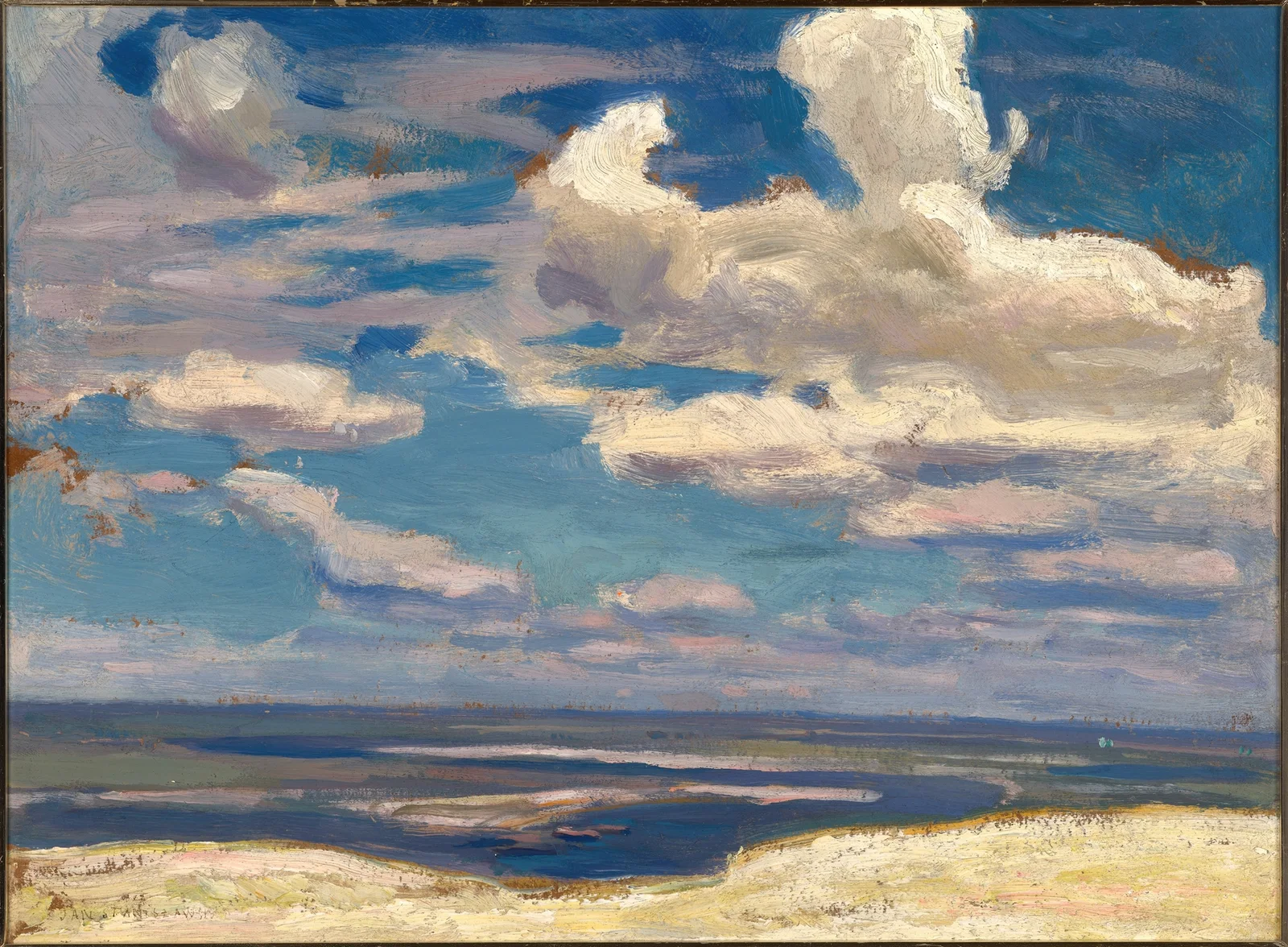 Cloud over the Dnieper River av Jan Stanisławski
