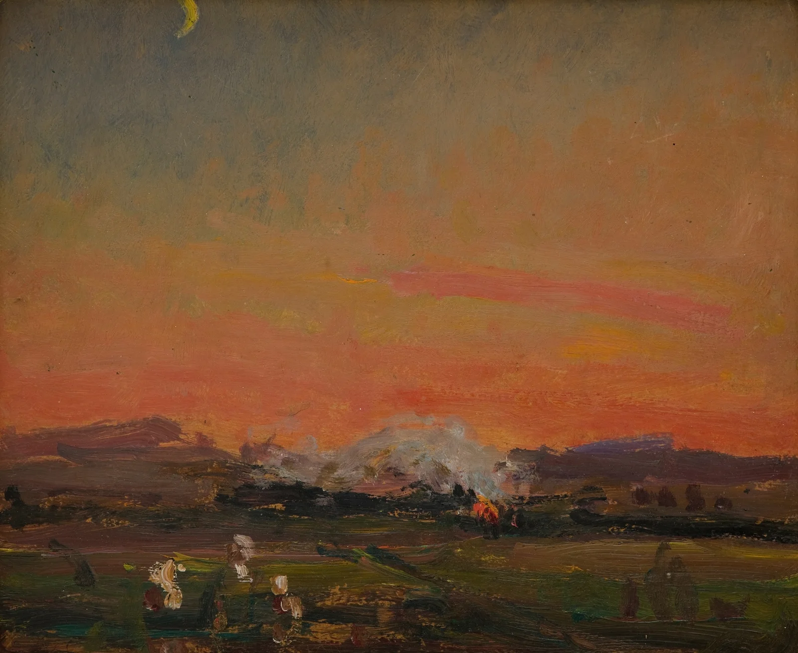 In the Field (Sunset in the Ukraine) av Jan Stanisławski
