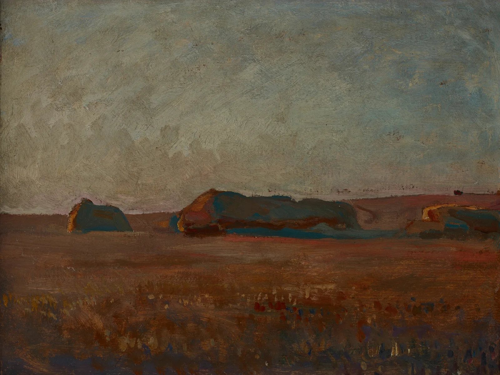 Ricks of Corn av Jan Stanisławski