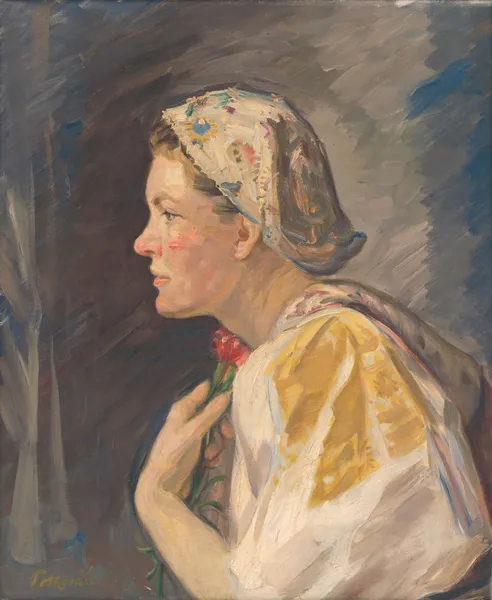 Girl in a Bonnet av Štefan Polkoráb