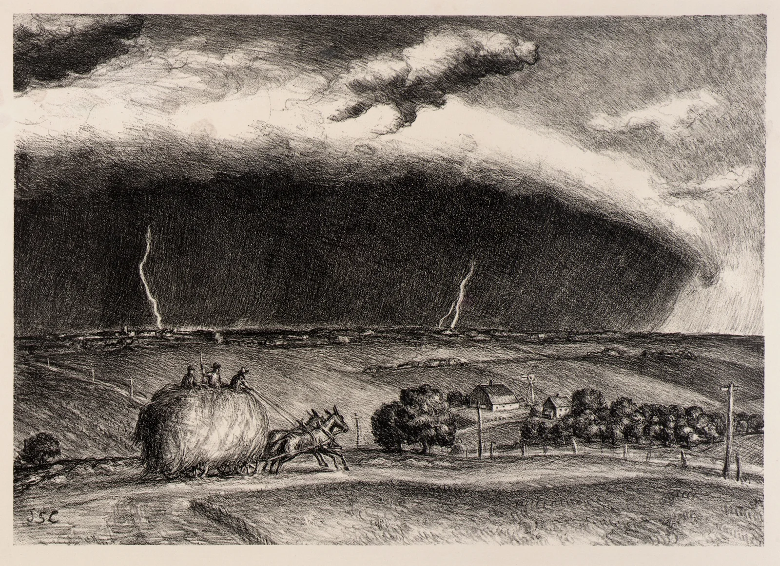 The Line Storm av John Steuart Curry
