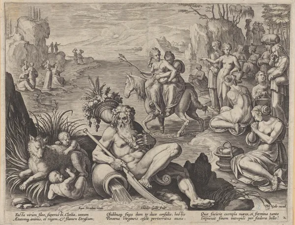 The Abduction of Cloelia av Jan van der Straet (Stradanus)