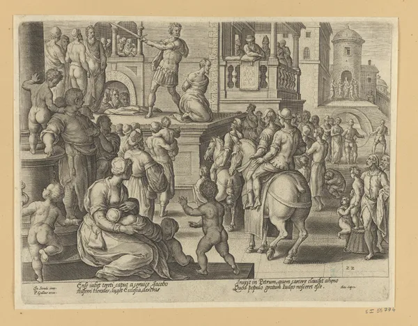 The Beheading of St James av Jan van der Straet (Stradanus)