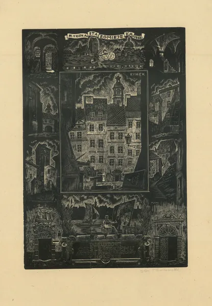 Rycina Staromiejska 1931 av Tadeusz Cieślewski