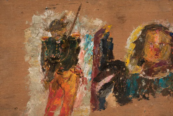 Rifleman and head av Tadeusz Makowski