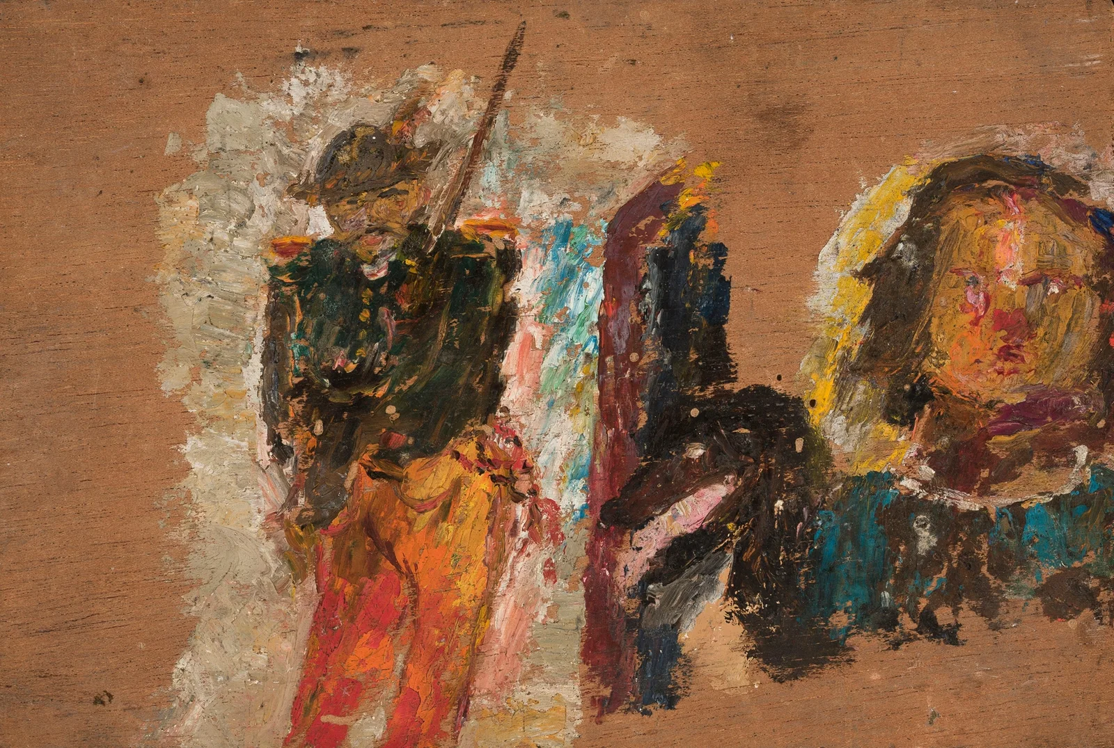 Rifleman and head av Tadeusz Makowski