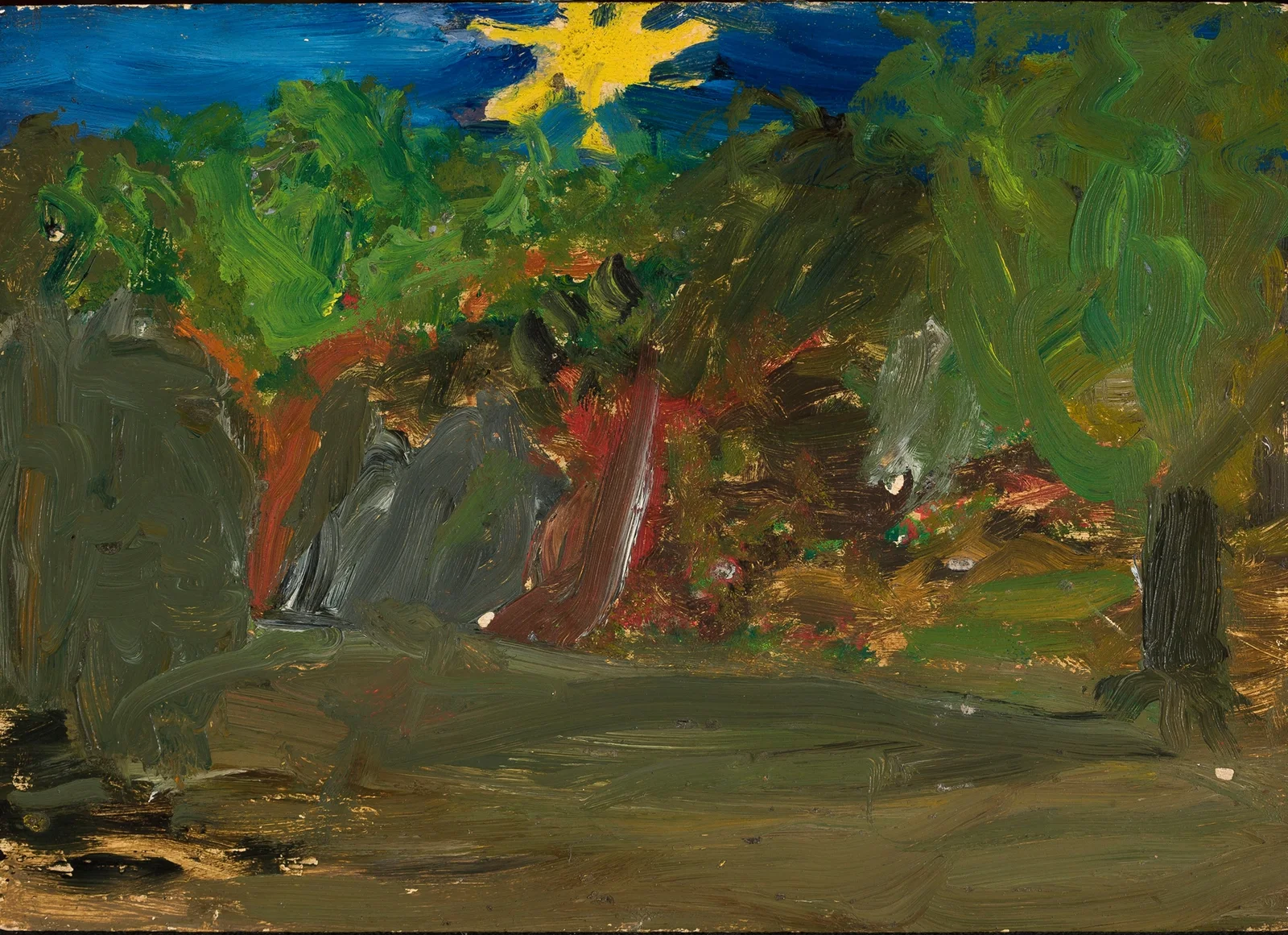 Sun over a garden av Tadeusz Makowski