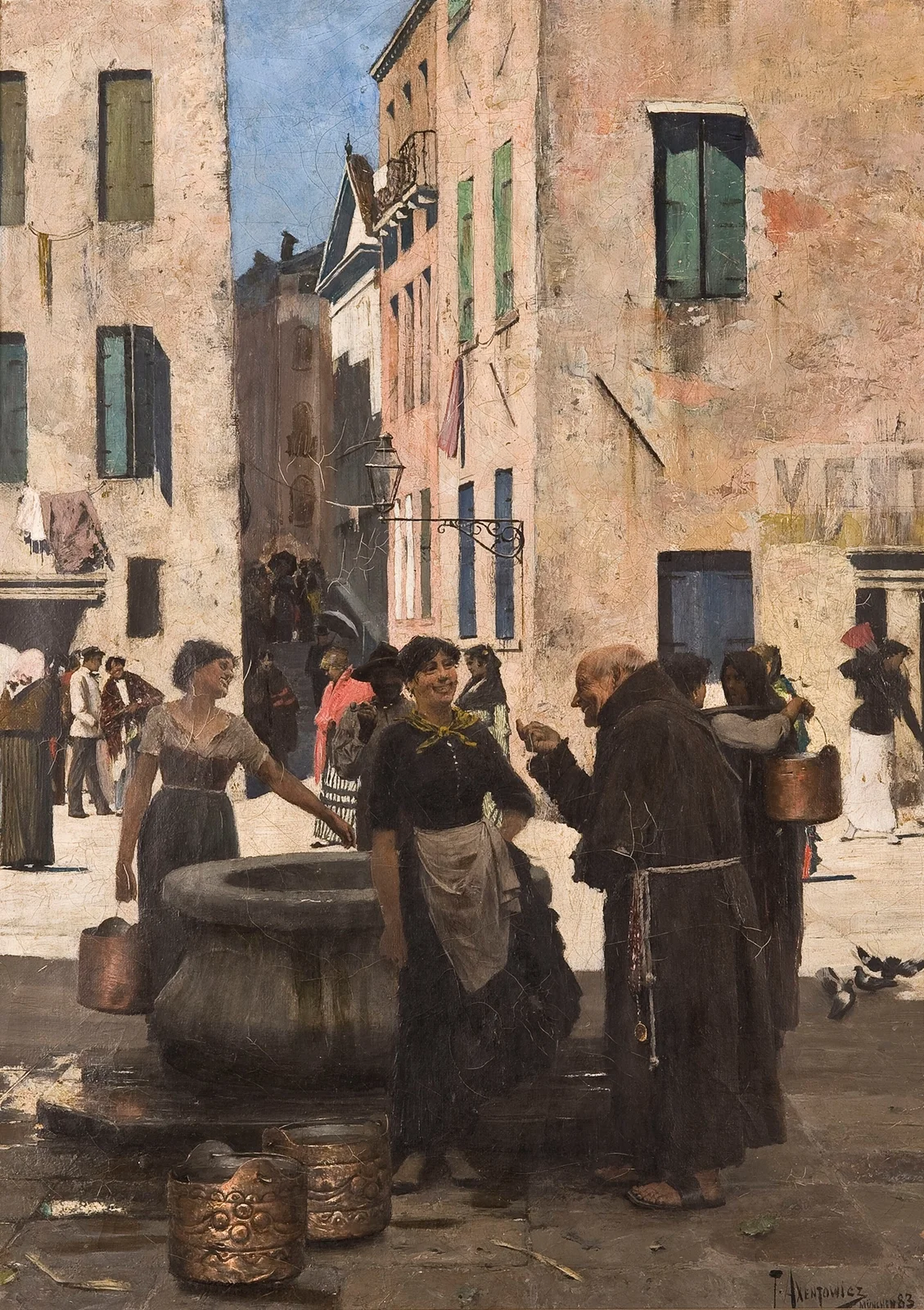 At a water well av Teodor Axentowicz