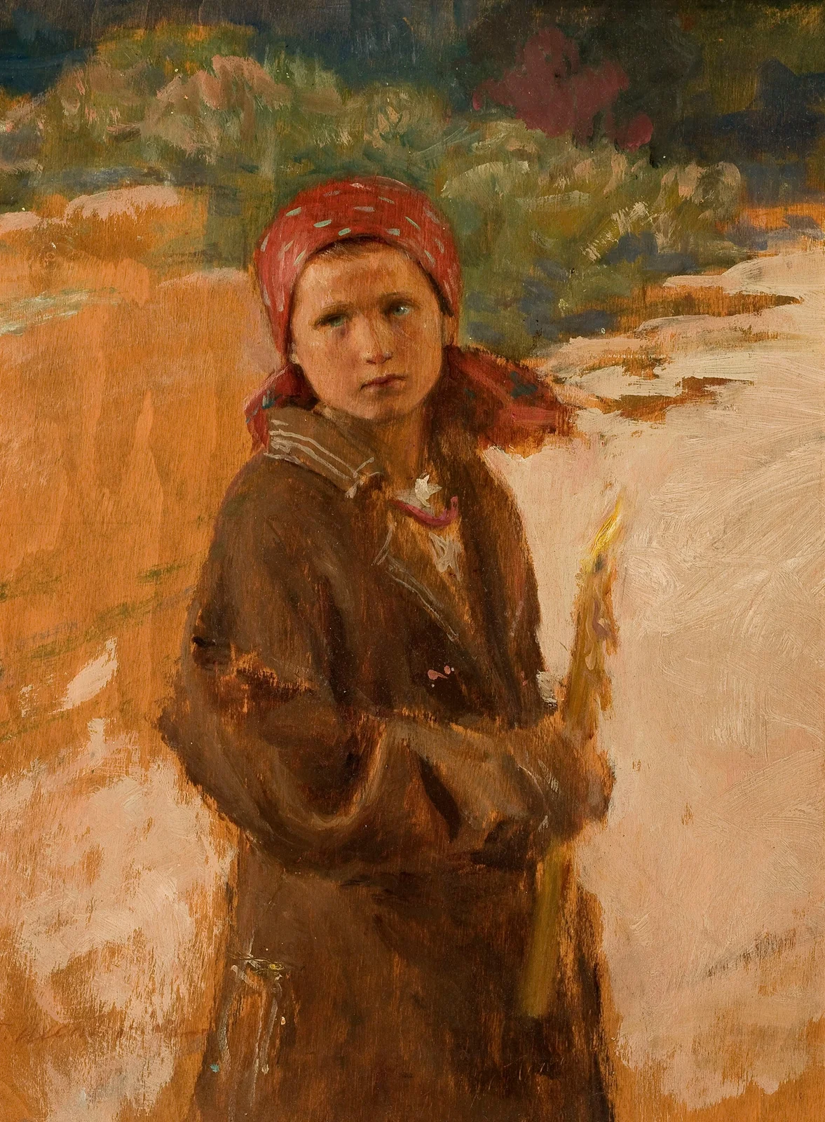For the Candlemas, 1898 av Teodor Axentowicz