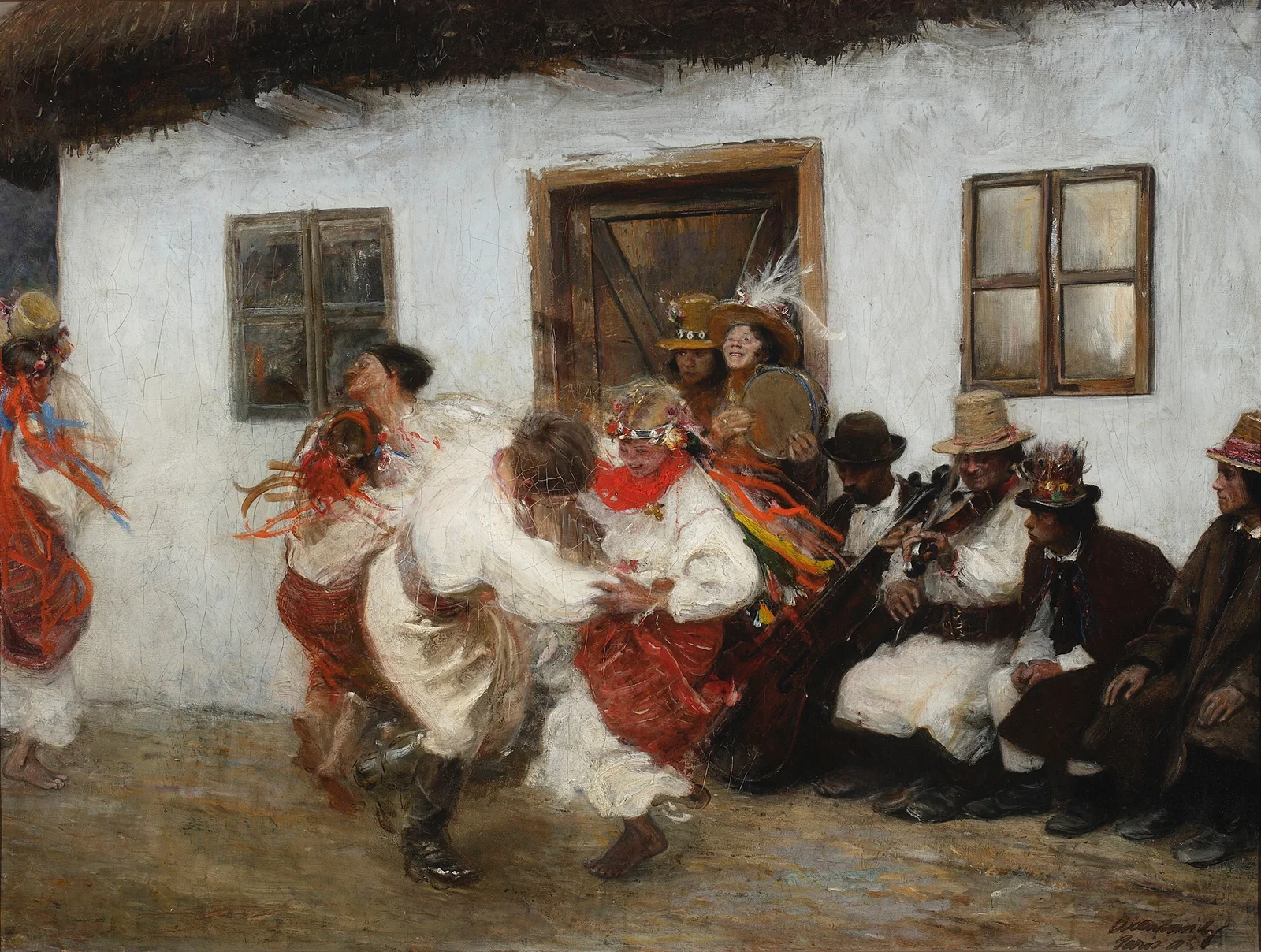 Ukrainian folk dance av Teodor Axentowicz