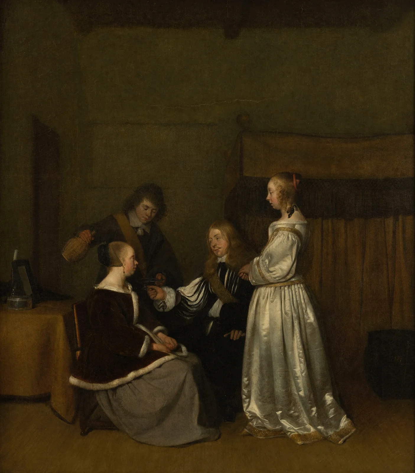 Conversation galante av Gerard ter Borch