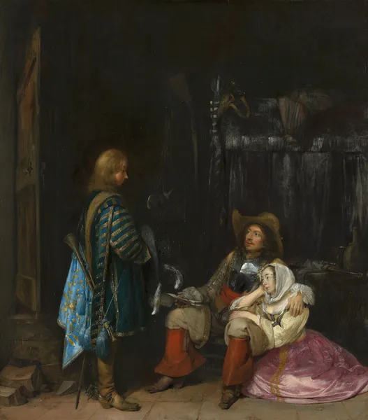The Unwelcome News av Gerard ter Borch