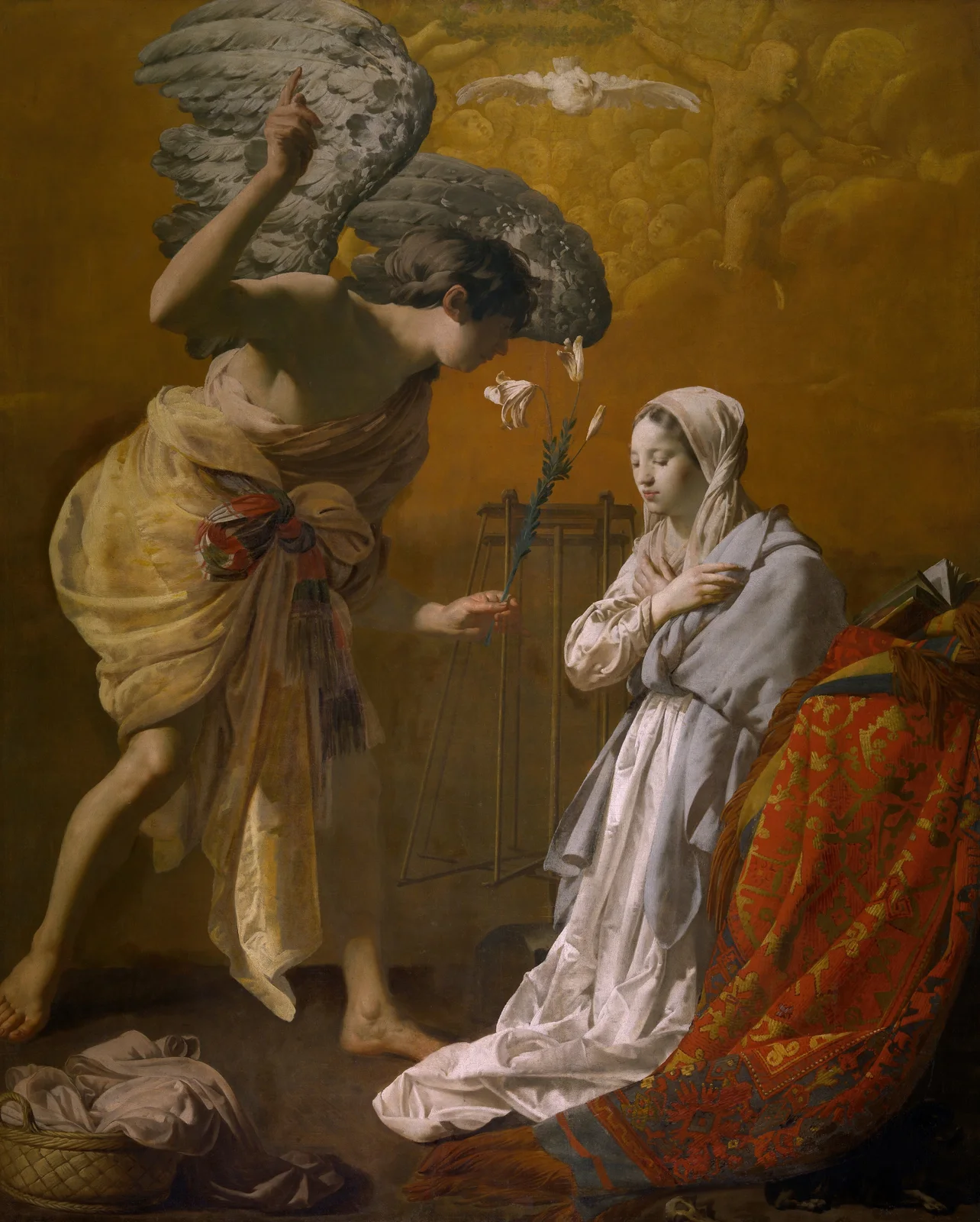 The Annunciation av Hendrick Ter Brugghen