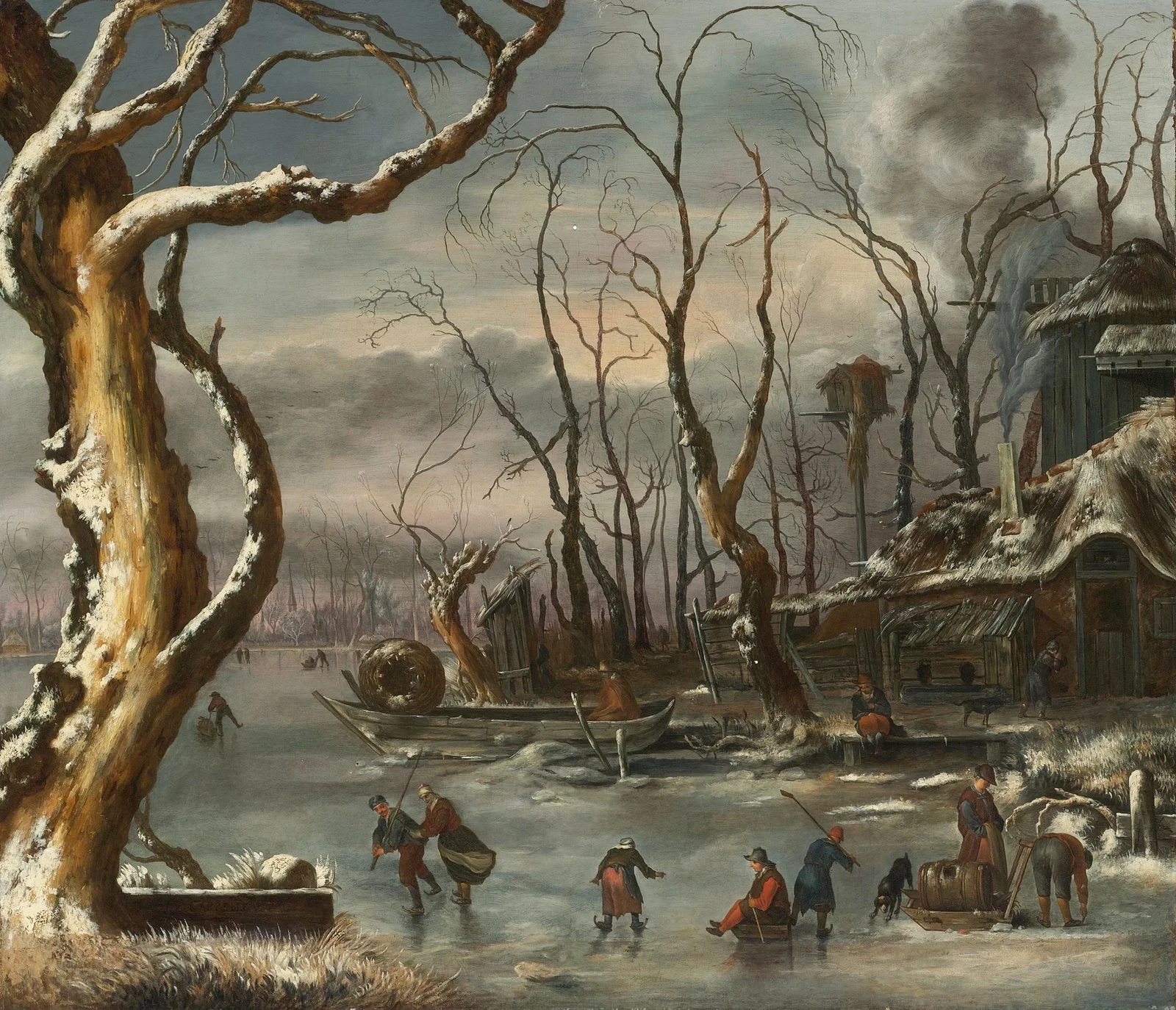 A Winter Landscape av Jan Van Kessel The Elder