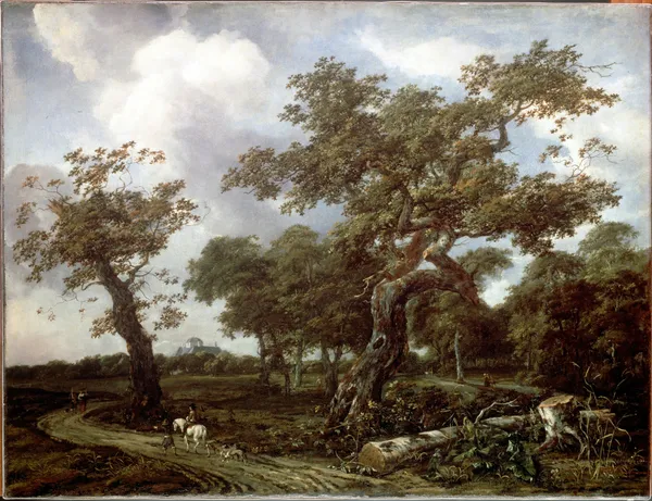 A Wood near The Hague, with a view of the Huis ten Bosch av Jan Van Kessel The Elder