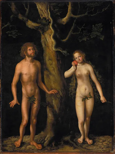 Adam and Eve av Lucas Cranach the Elder